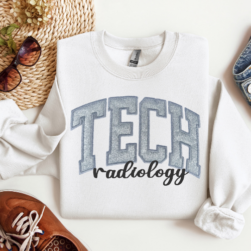 Glitter Radiology Tech Crewneck