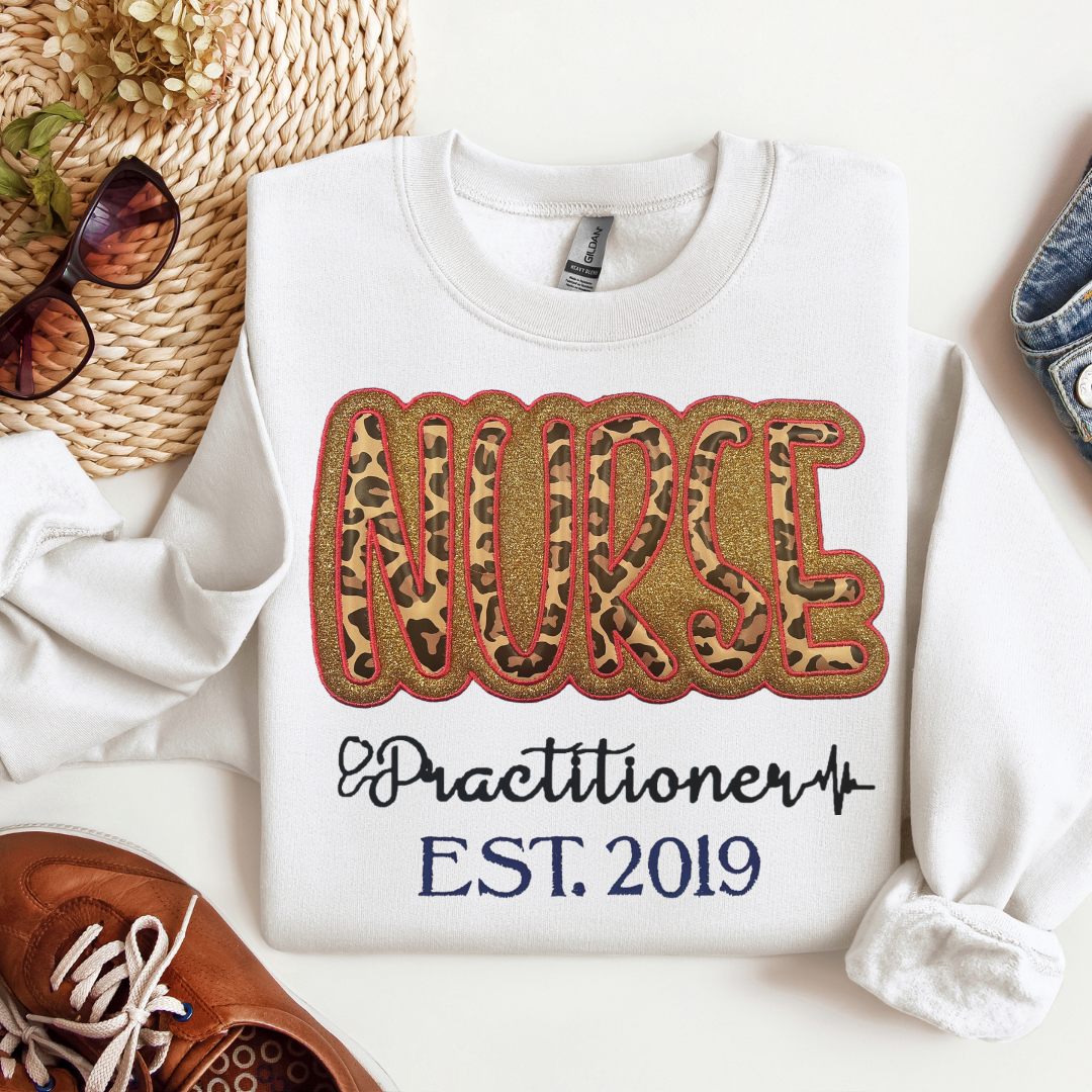 Leopard Nurse Practitioner Sweatshirt