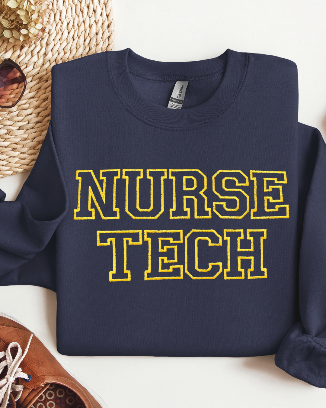 Nurse Tech Embroidery Crewneck