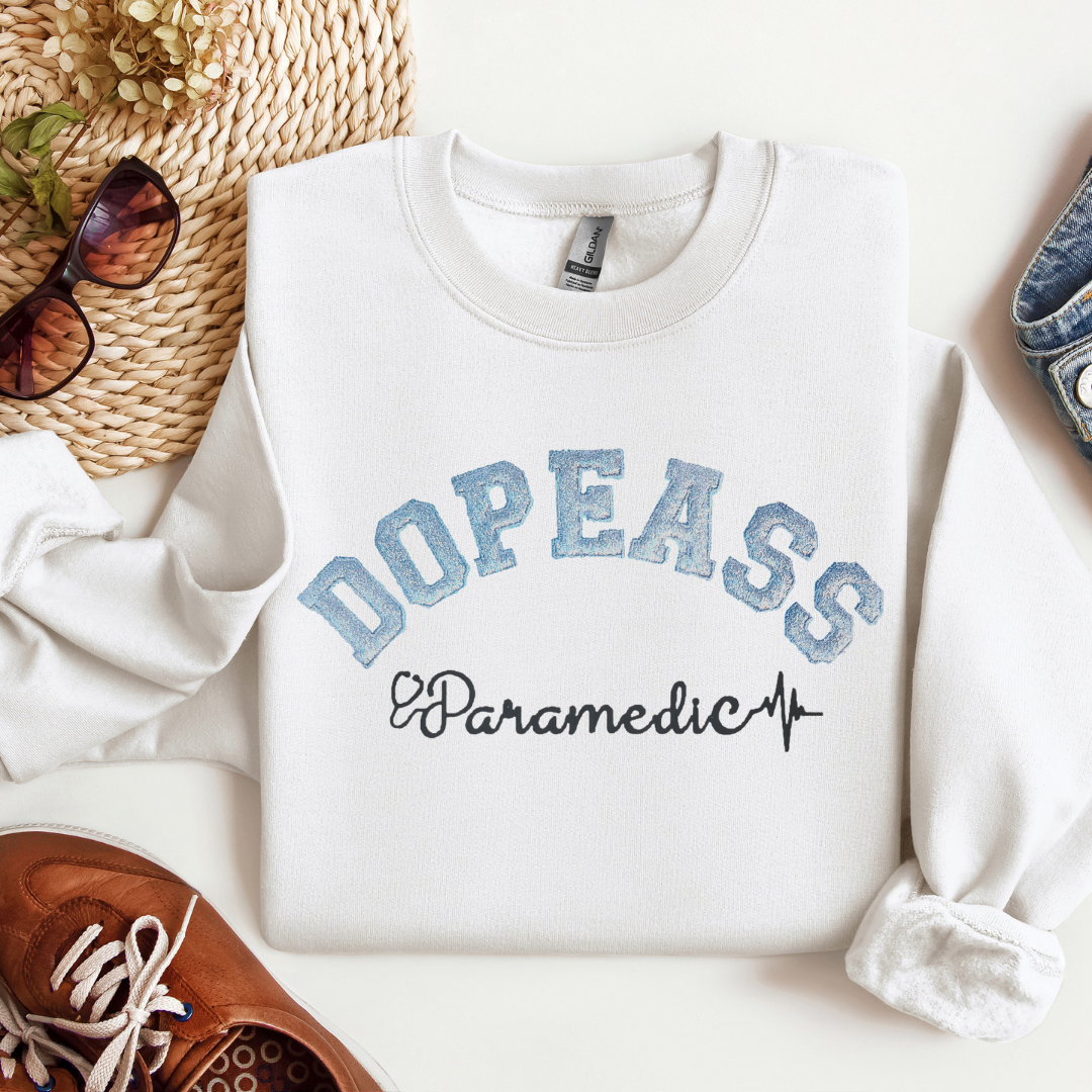 Dopeass Glitter Paramedic Sweatshirt
