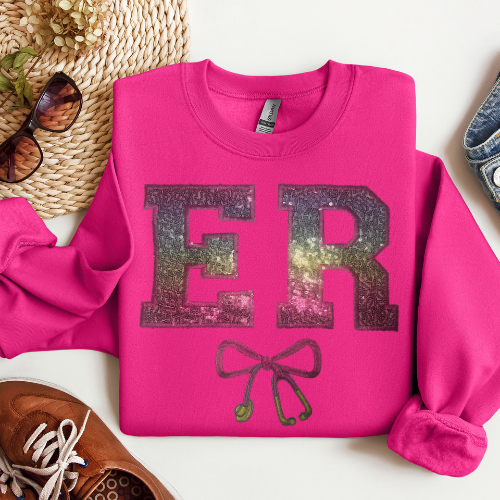 Sequin ER Nurse Crewneck