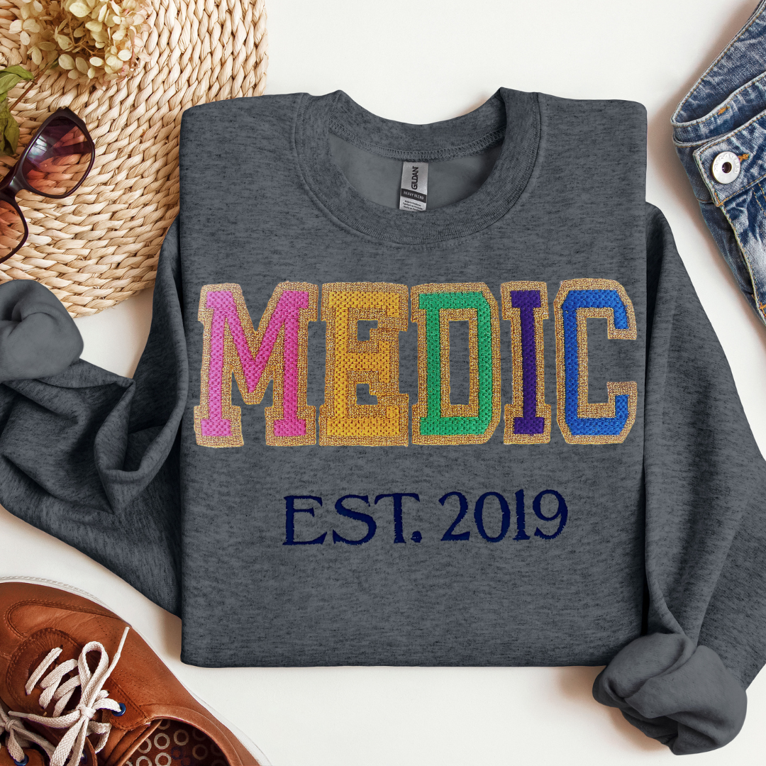 Faux Chenille Paramedic Sweatshirt