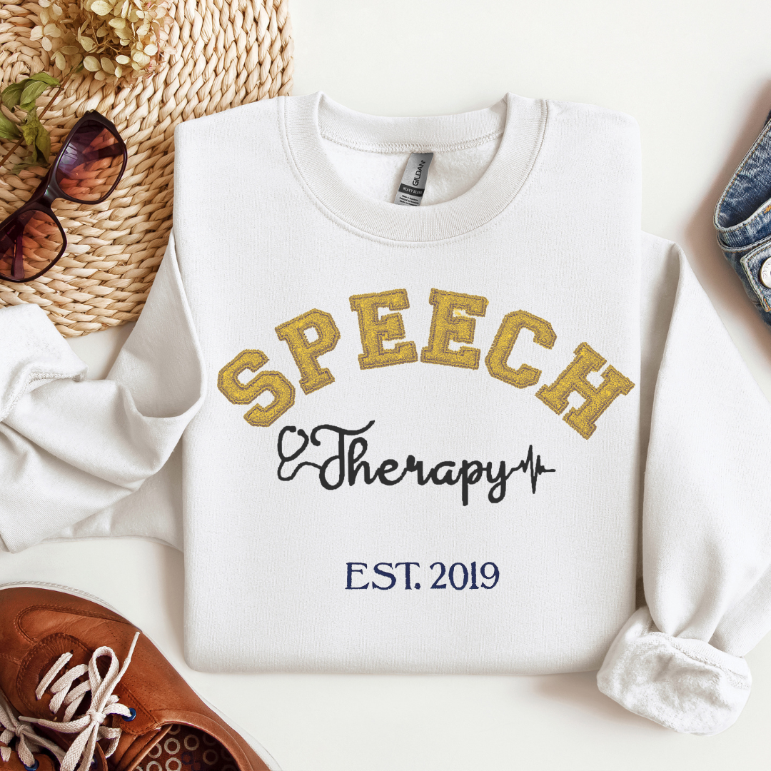 Glitter Speech Therapy Sweatshirt