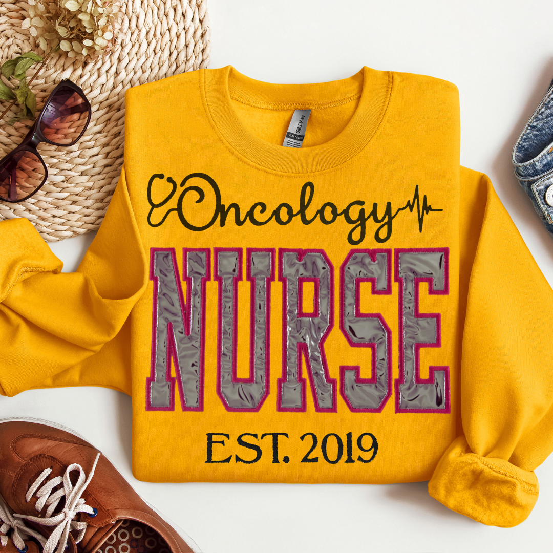Shiny Oncology Nurse Sweatshirt