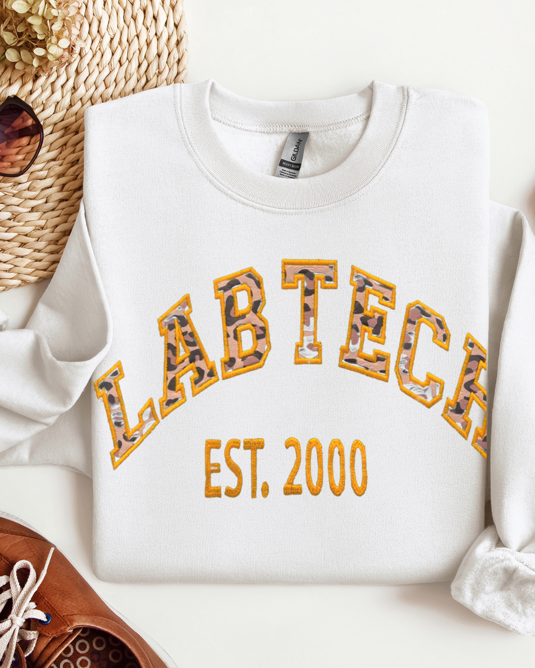 Leopard Lab Tech Crewneck
