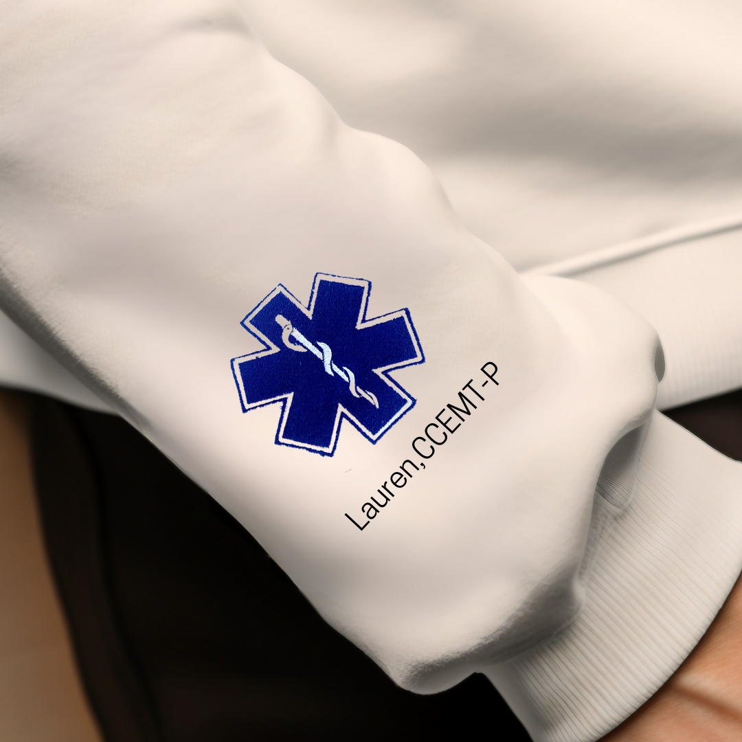 Faux Chenille Paramedic Sweatshirt