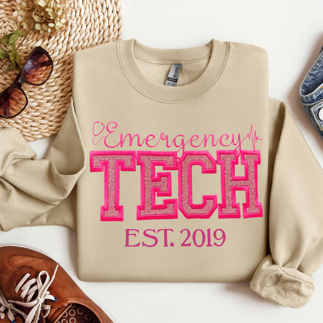 Glitter ED Tech Crewneck