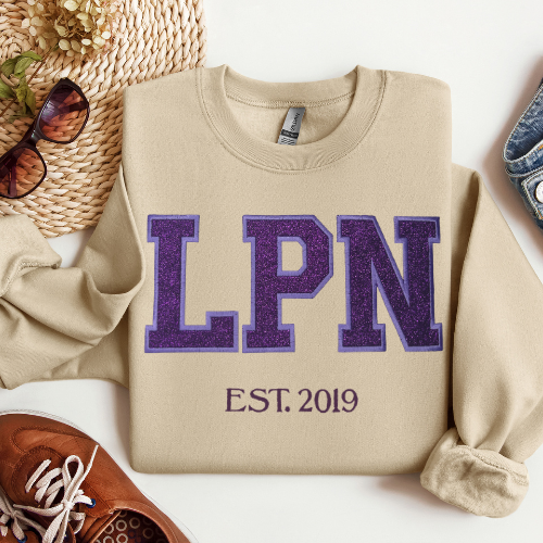 Glitter LPN Crewneck