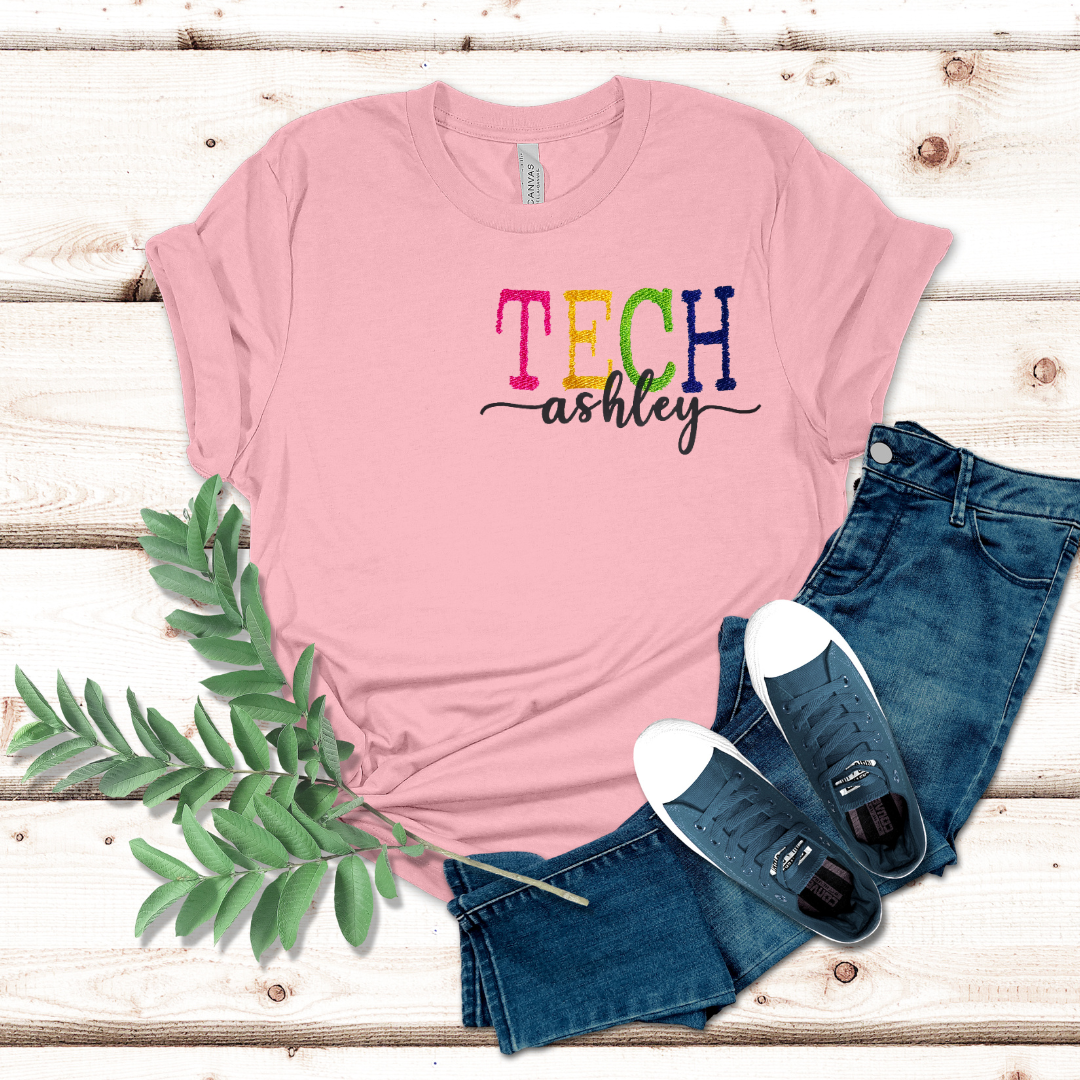 Graphic Bold Tech Embroidery T-shirt