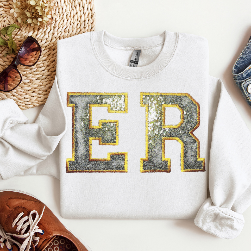 Sequin Emergency Nurse Crewneck