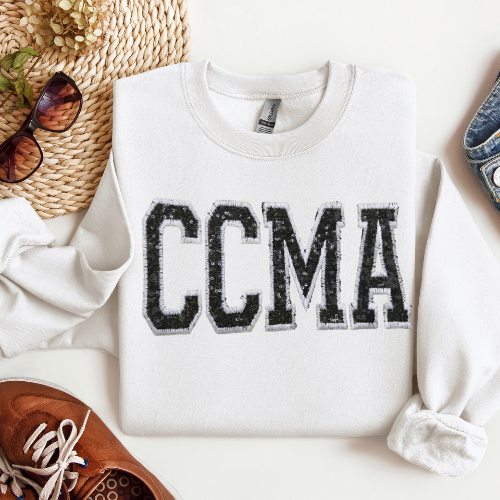 Sequin CMA Embroidery Crewneck