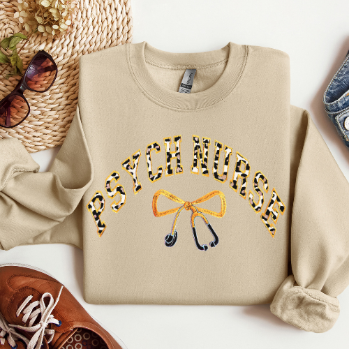 Leopard Print Psych Sweatshirt