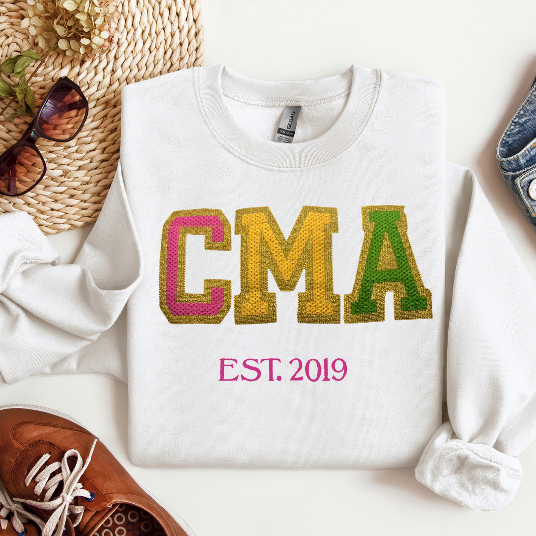 Faux Chenille Medical Assistant Sweatshirt