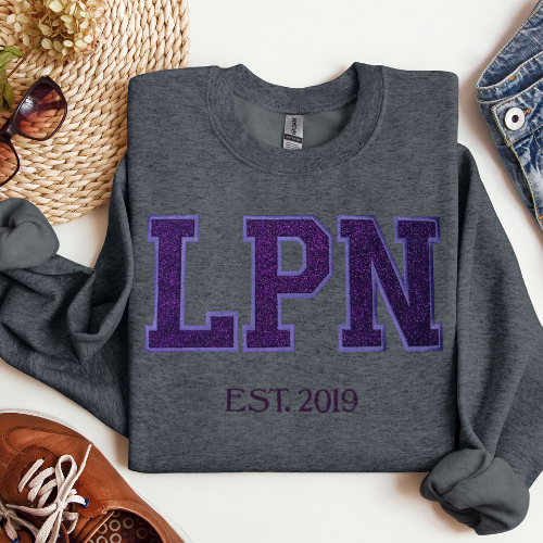 Glitter LPN Crewneck