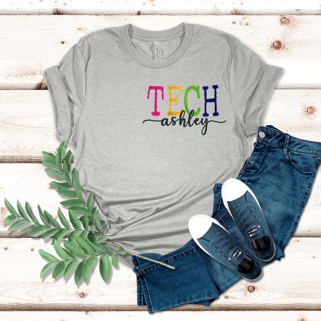 Graphic Bold Tech Embroidery T-shirt