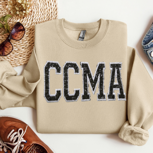 Sequin CMA Embroidery Crewneck