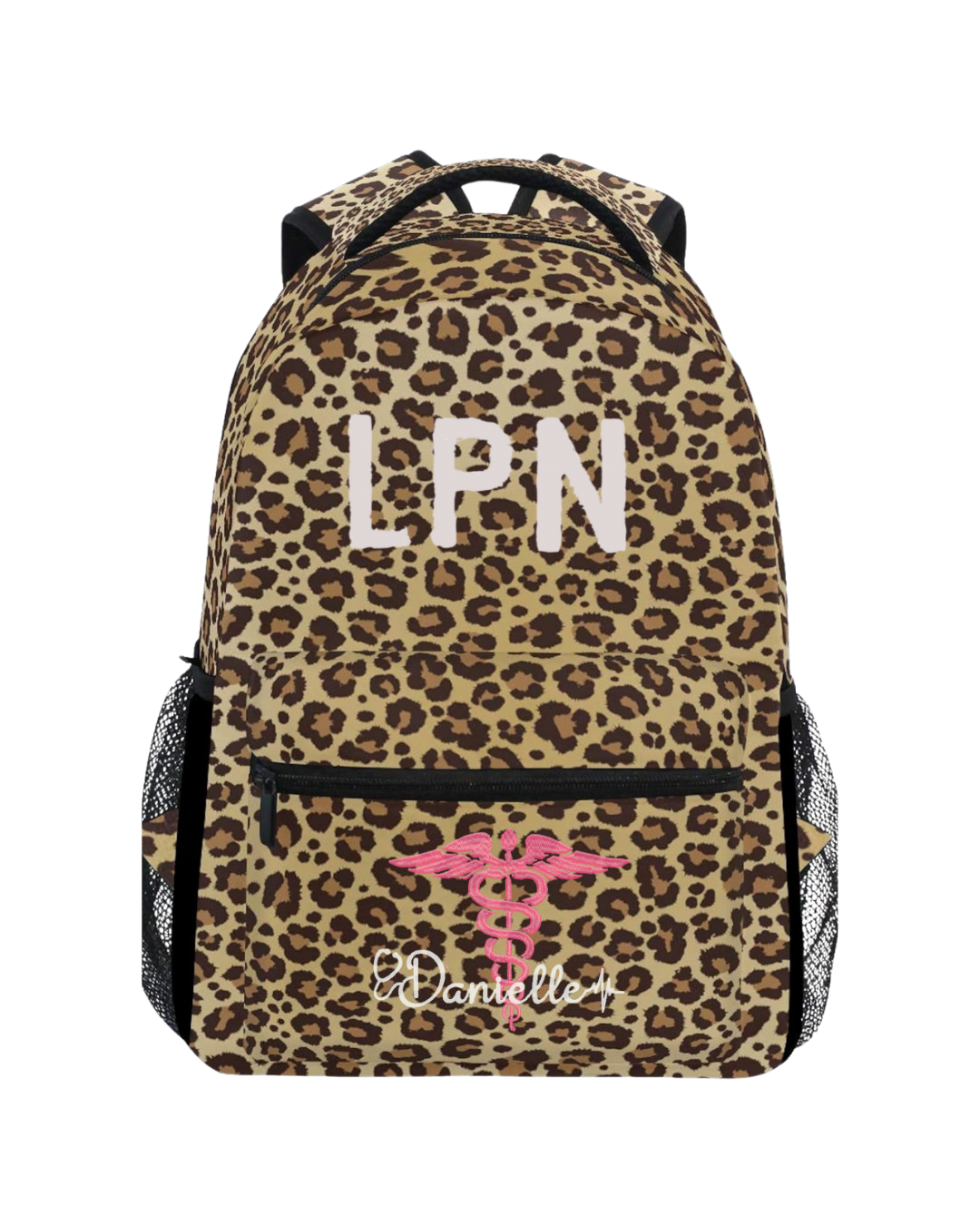 Leopard Print Custom Backpack