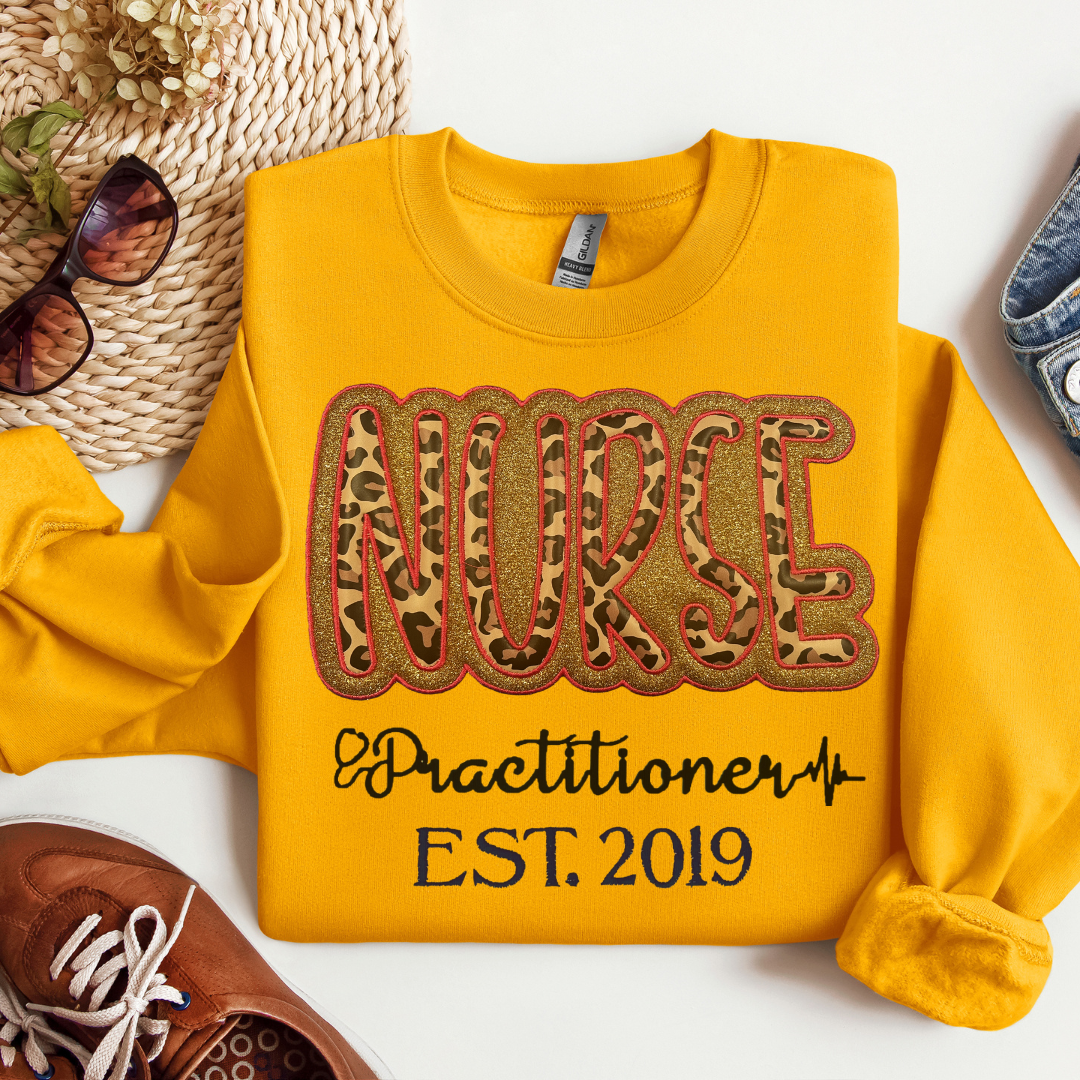 Leopard Nurse Practitioner Sweatshirt