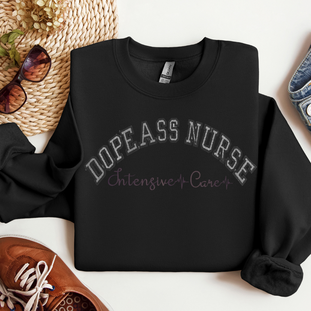 Glitter Dopeass Nurse Hoodie