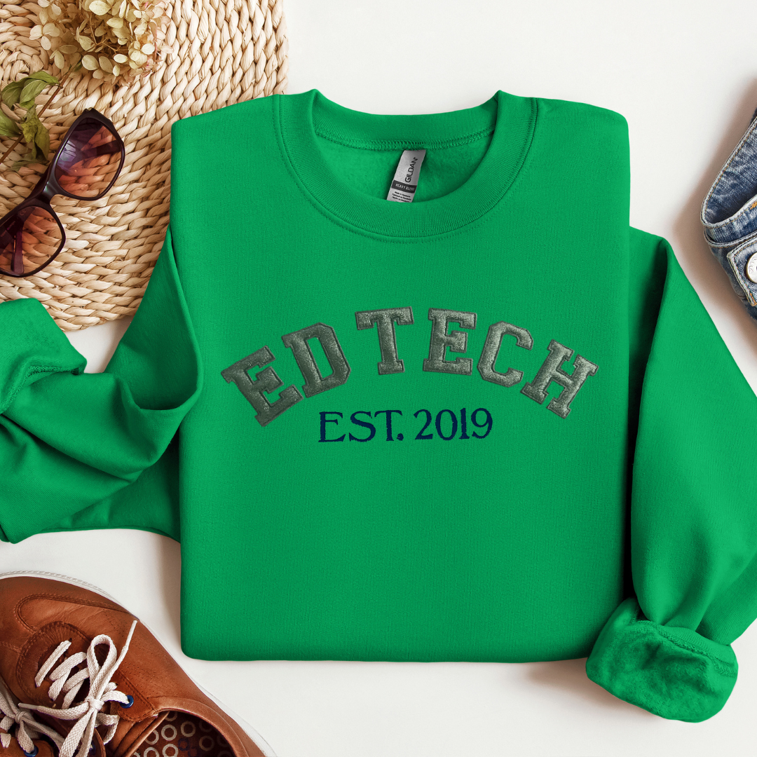 Glitter ED Nurse Tech Crewneck