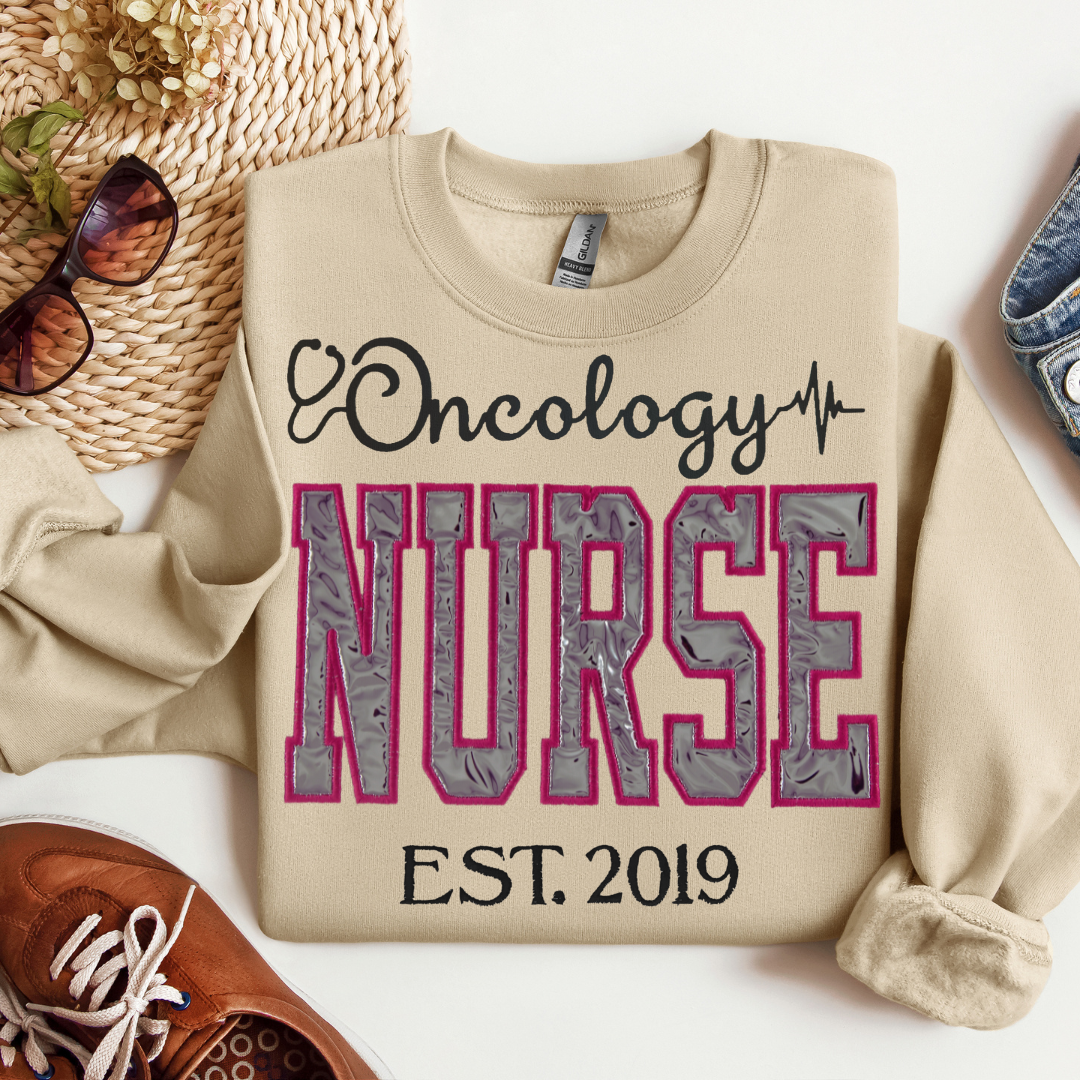 Shiny Oncology Nurse Sweatshirt