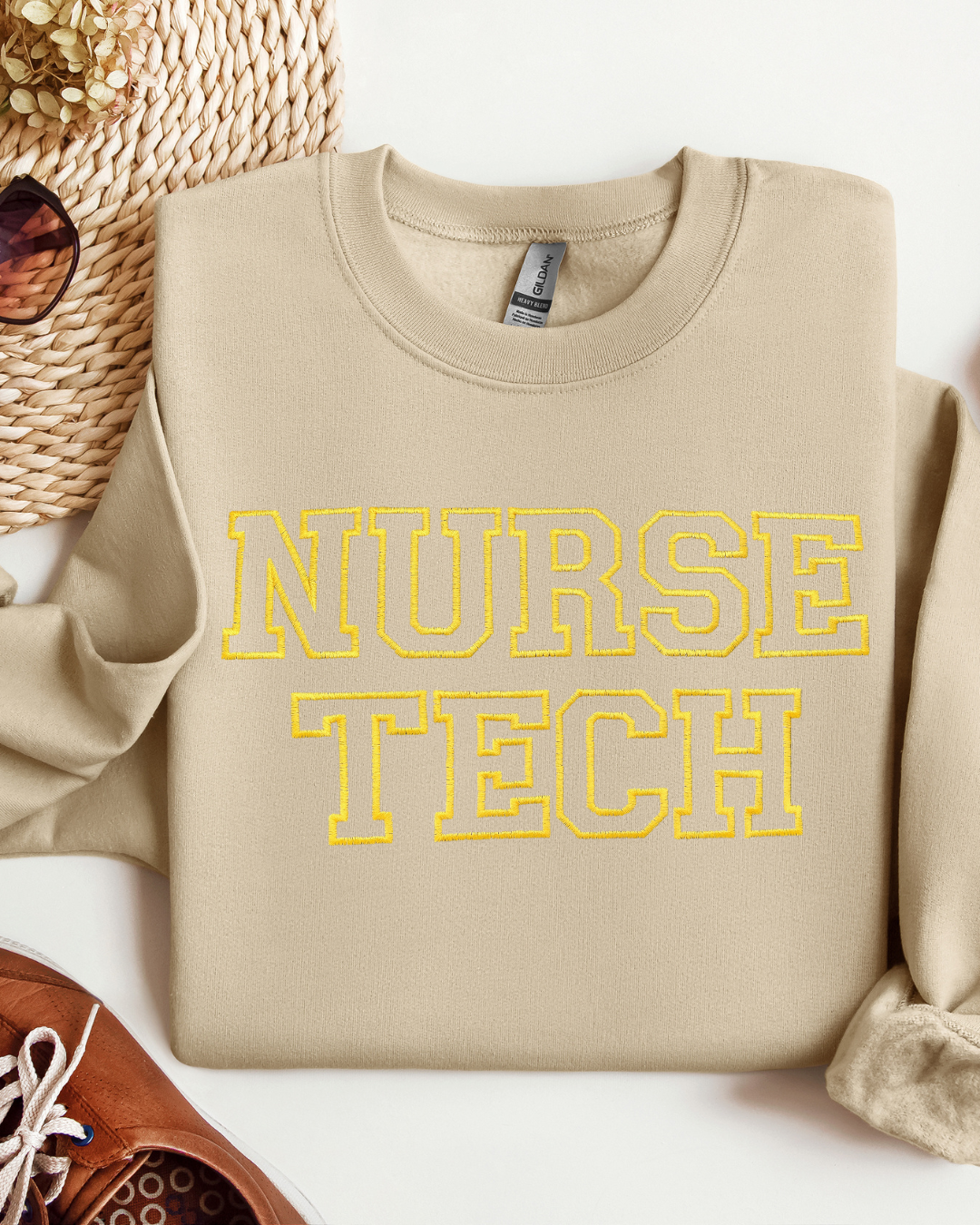 Nurse Tech Embroidery Crewneck