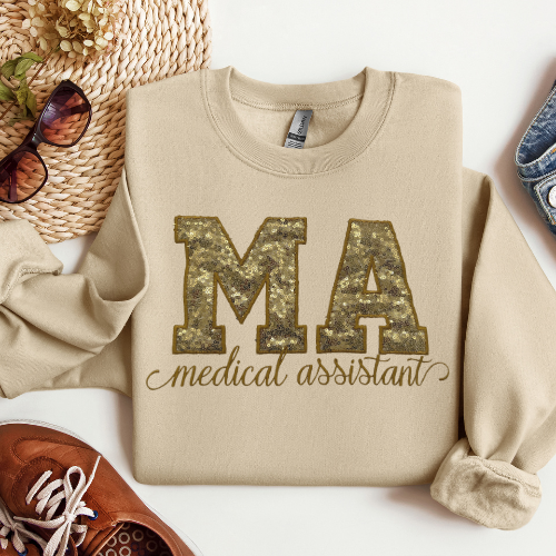 Sequin CMA Embroidery Crewneck