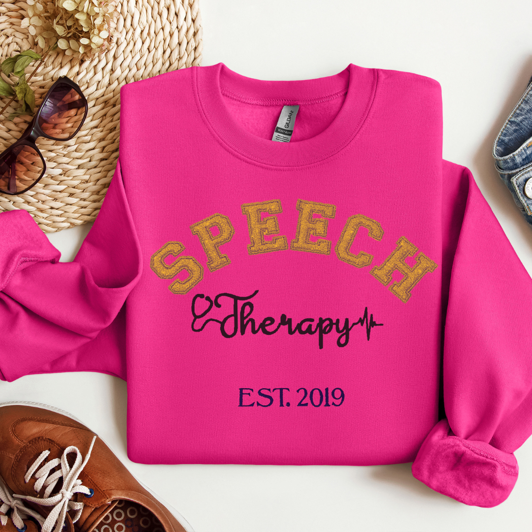 Glitter Speech Therapy Sweatshirt