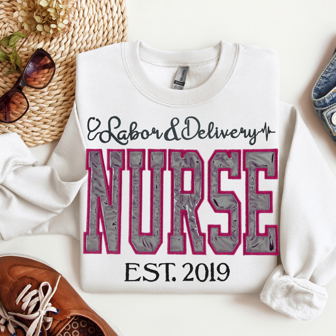 Shiny L&D Nurse Sweatshirt