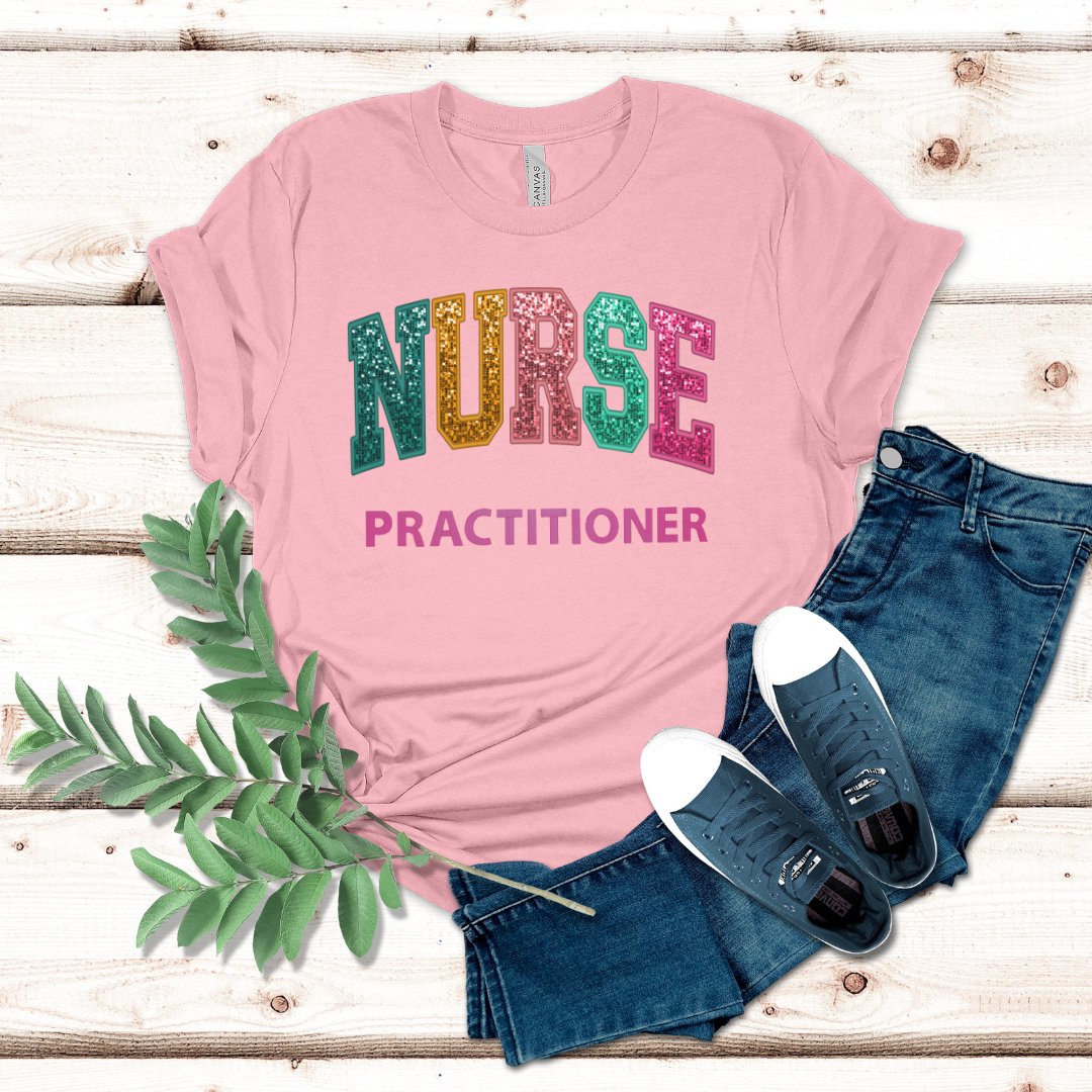 Faux Chenille Nurse Practitioner T-shirt