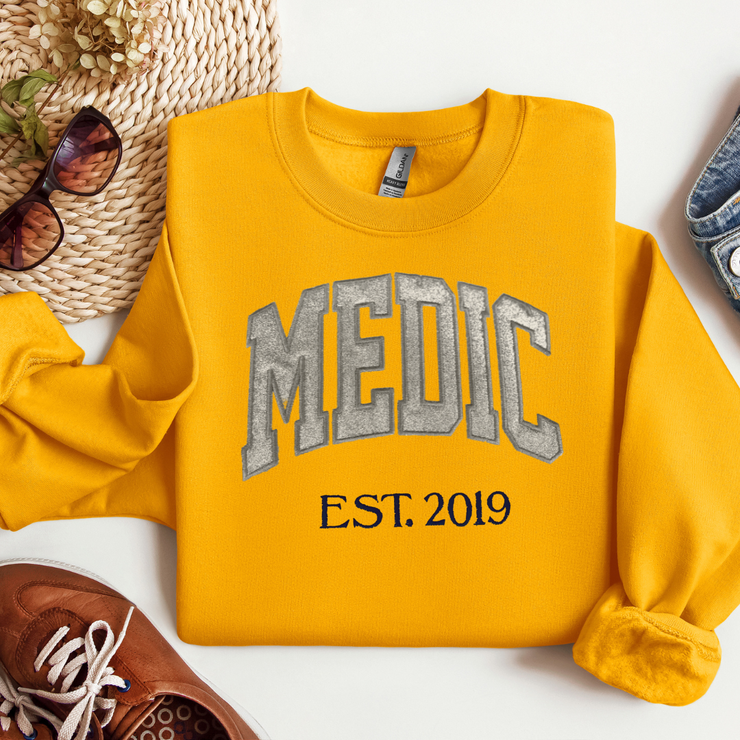 Grey Glitter Paramedic Sweatshirt