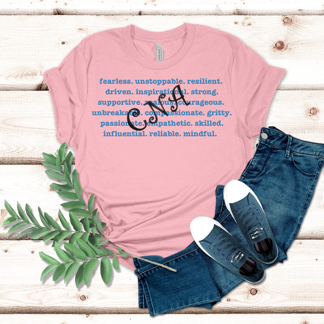 Fearless Nurse Tech Graphic CNA T-shirt