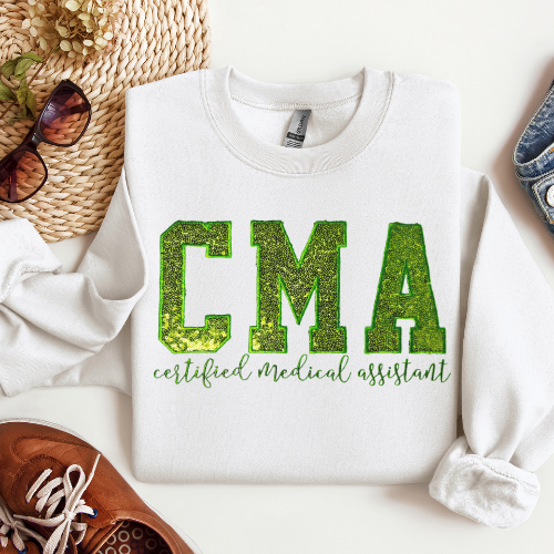 Sequin CMA Embroidery Crewneck