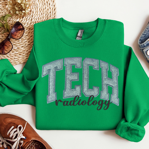 Glitter Radiology Tech Crewneck
