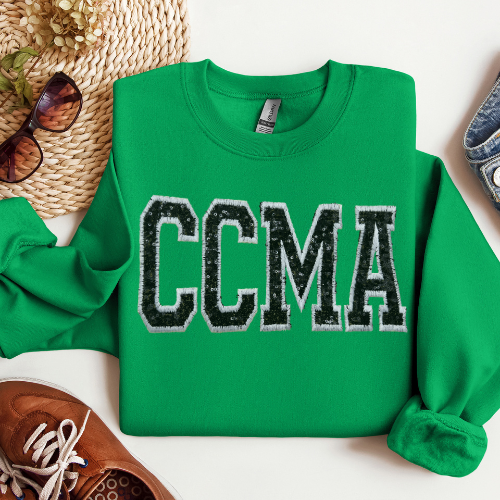 Sequin CMA Embroidery Crewneck