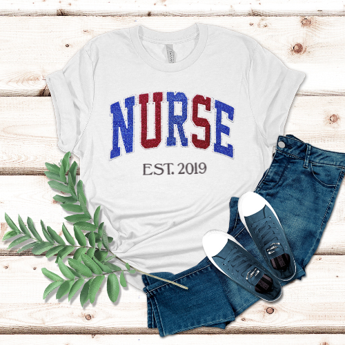 Glitter Multi NURSE T-Shirt