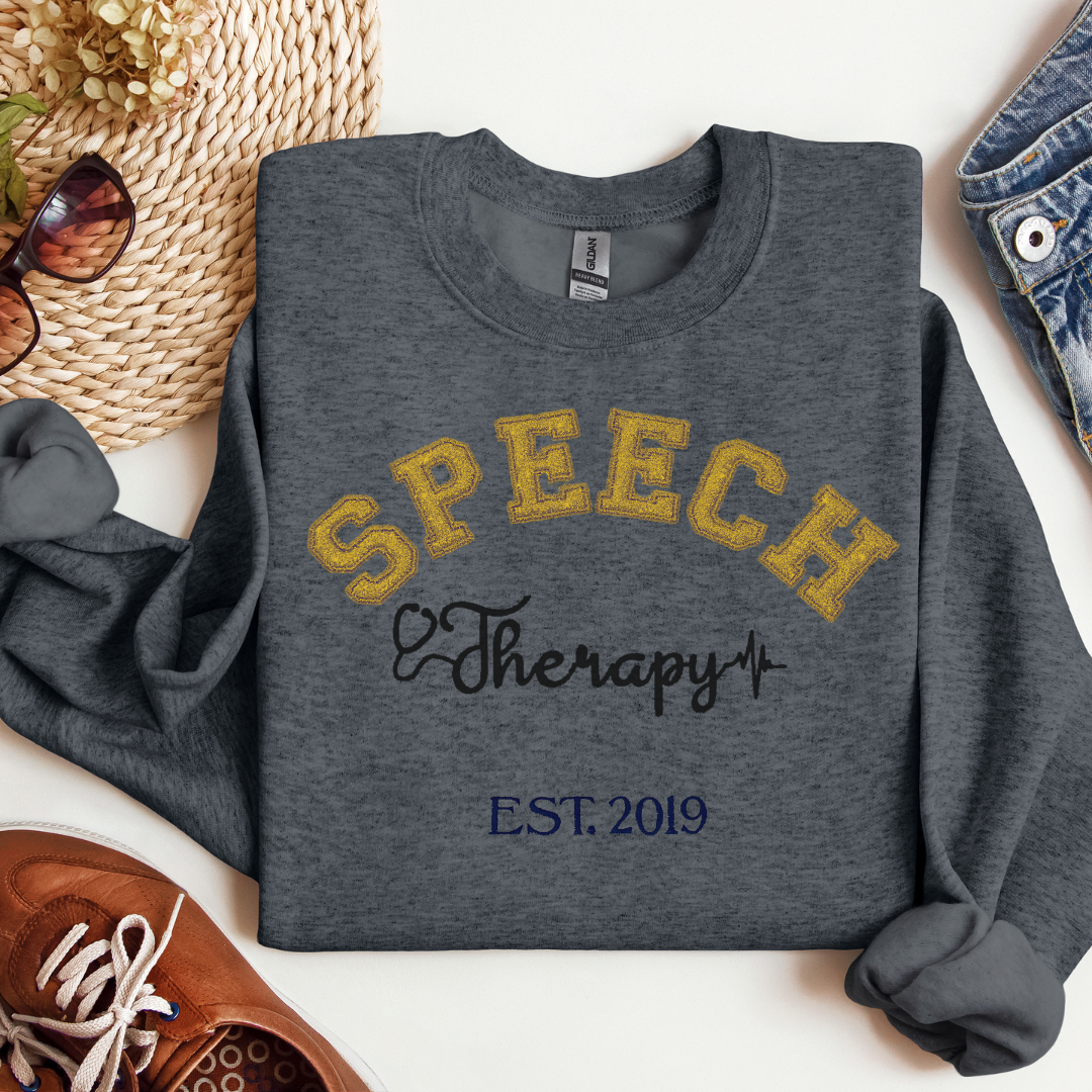 Glitter Speech Therapy Sweatshirt