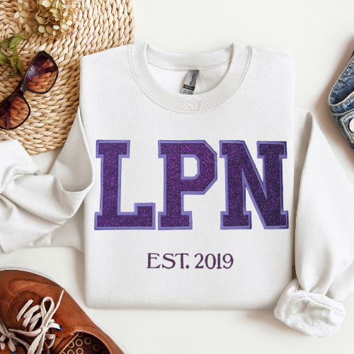 Glitter LPN Crewneck
