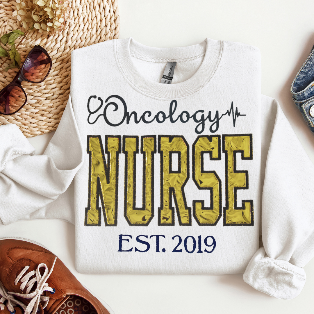 Gold Oncology Nurse Hoodie