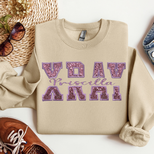 Sequin X-Ray TECH Embroidery Crewneck