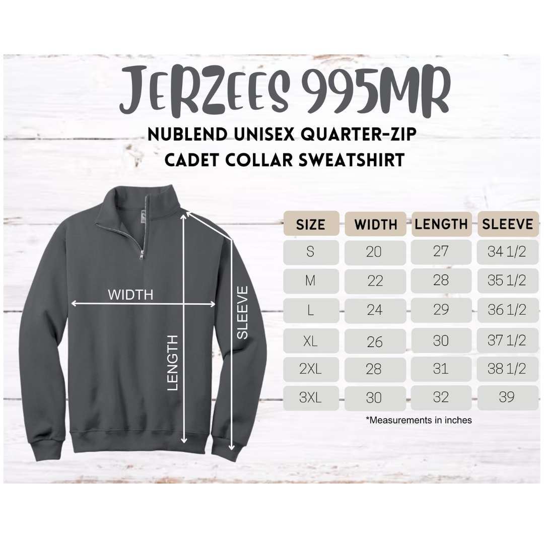 Embroidered 1/4 Zip Pullover