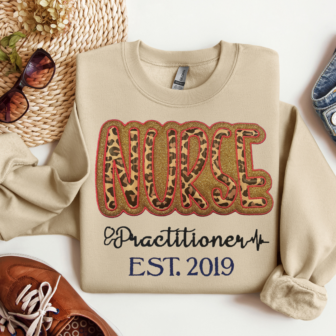 Leopard Nurse Practitioner Sweatshirt