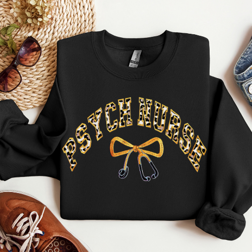 Leopard Print Psych Sweatshirt