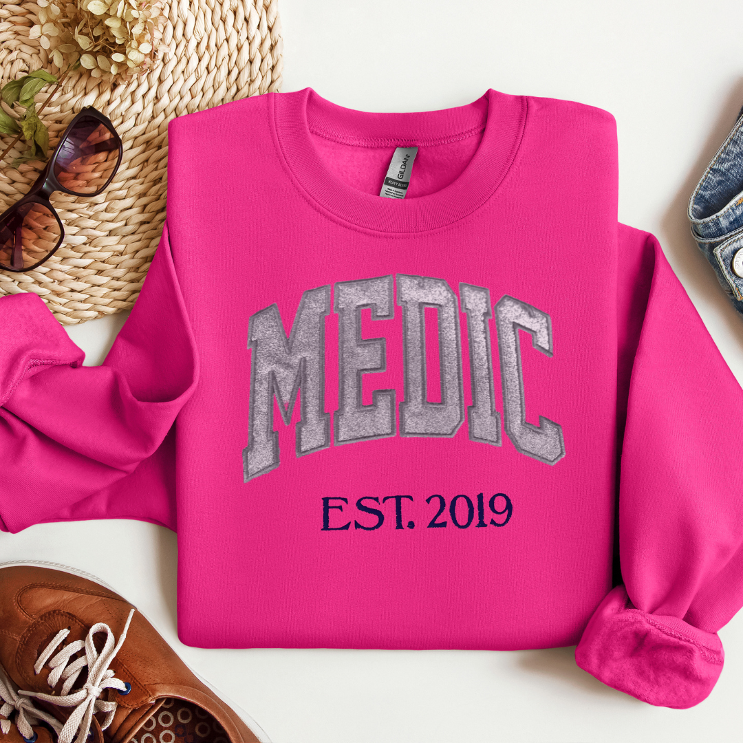 Grey Glitter Paramedic Sweatshirt