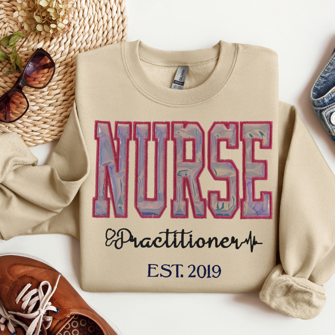 Holograph NP Embroidery Sweatshirt
