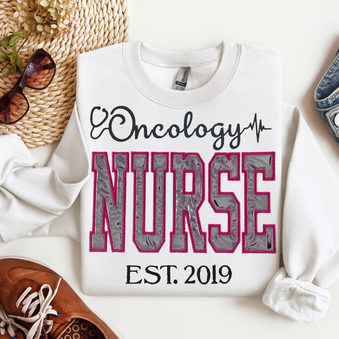 Shiny Oncology Nurse Sweatshirt