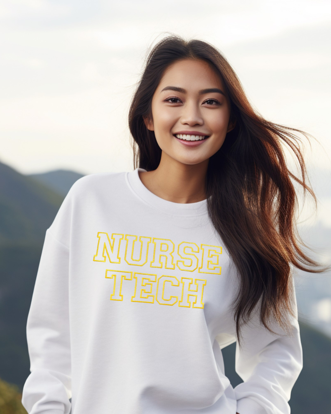 Nurse Tech Embroidery Crewneck