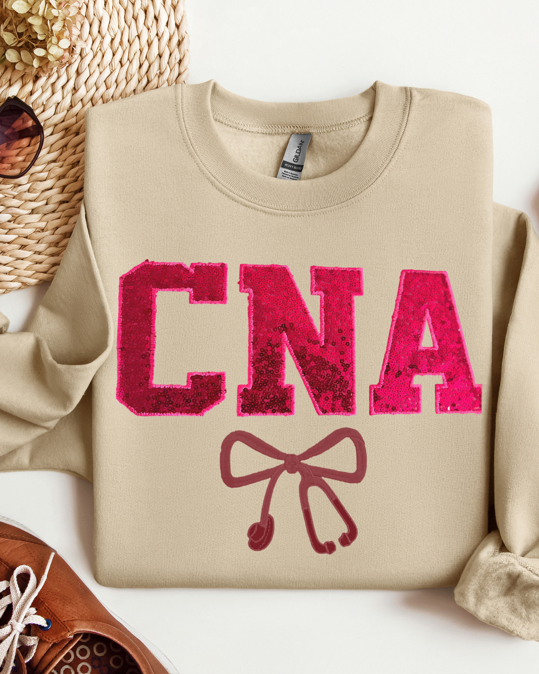 Sequin CNA Embroidery Crewneck