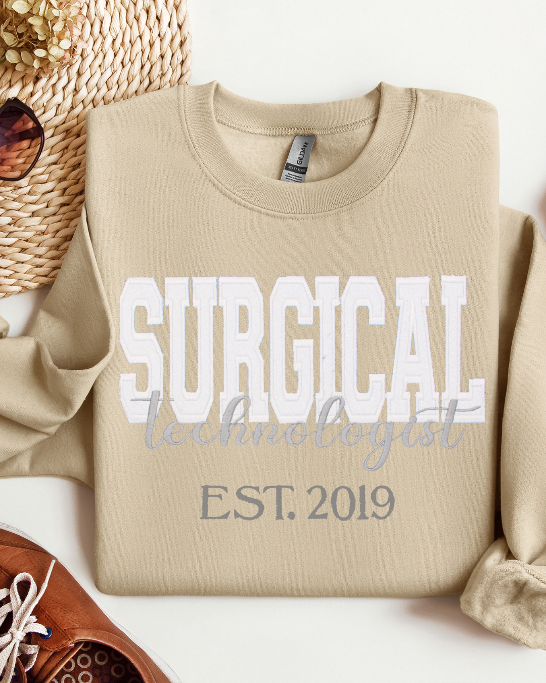 Glitter Surgical Tech Crewneck