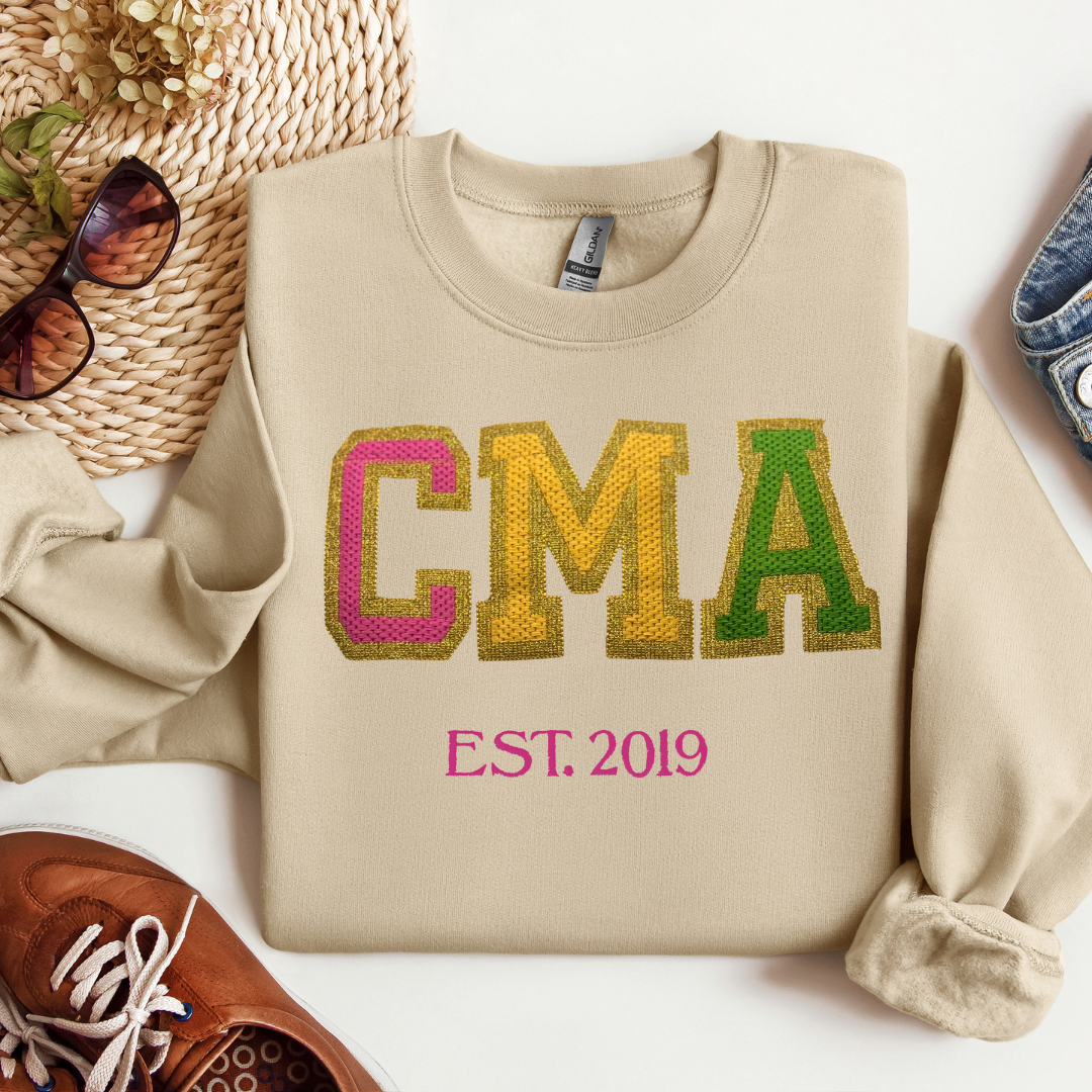 Faux Chenille Medical Assistant Sweatshirt